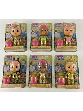 Cry Babies Magic Tears Golden Edition Doll Lady Narvie Hally Dreamy COMPLETE SET